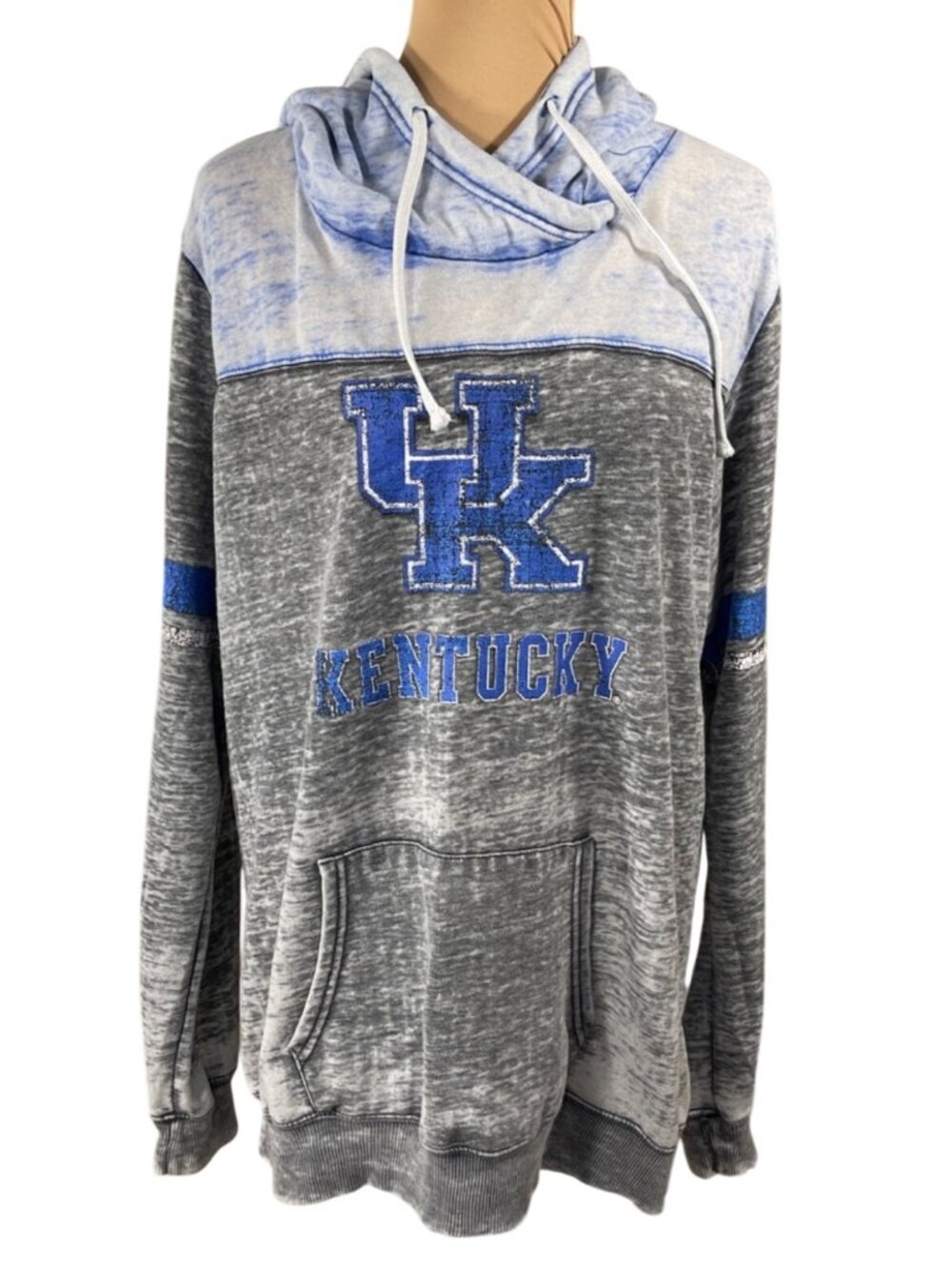 Top Of The World Shirt University Of KY Burnout Hood Size XXL Thin Sweatshirt